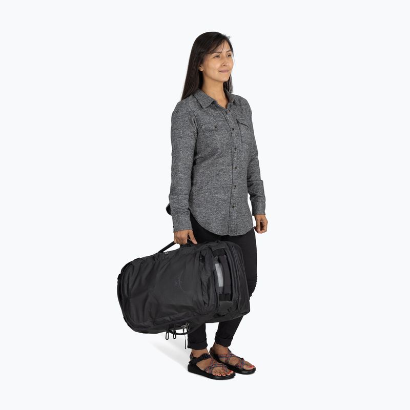 Geantă de voiaj Osprey Transporter Duffel 44 l raven black 5