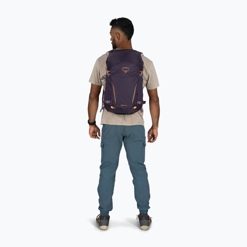 Rucsac turistic Osprey Hikelite 26 l purple ink/ purple dusk/ cheddar orange 10