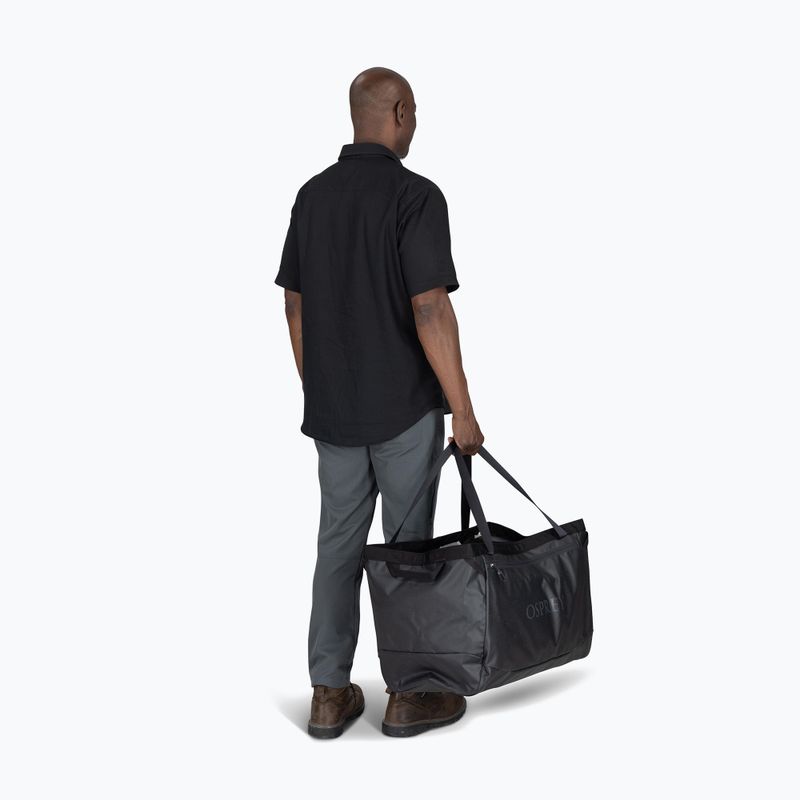 Geantă de călătorie Osprey Transporter Gear Tote 60 l raven black/black 5