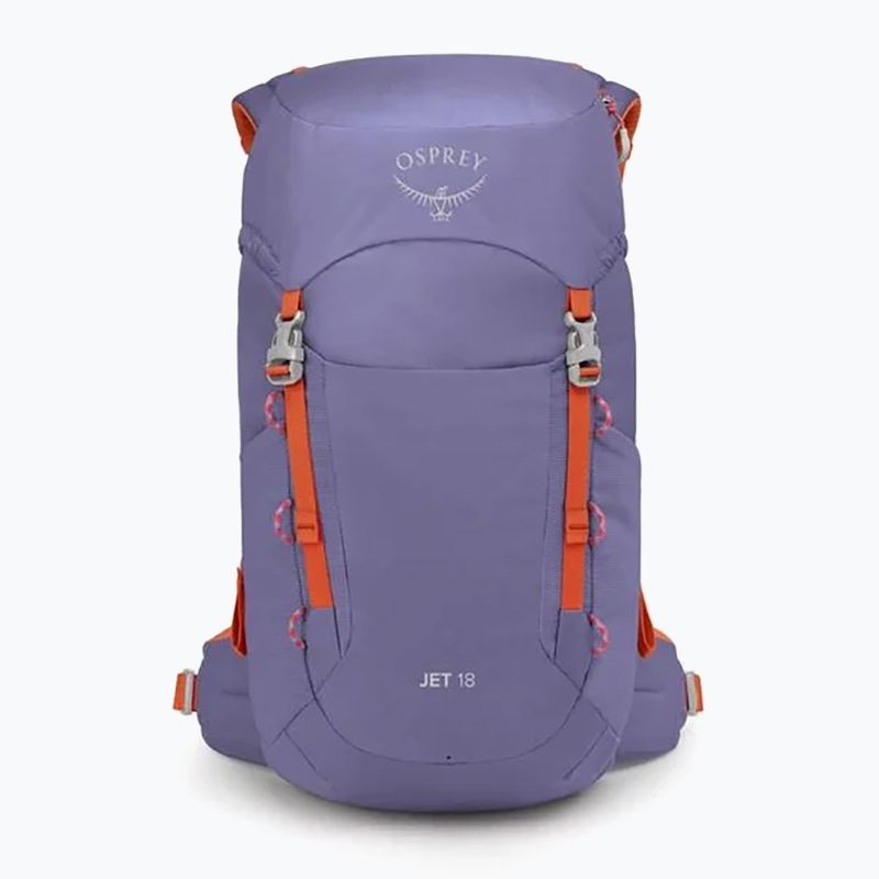 Rucsac turistic pentru copii Osprey Jet 18 l euphoria purple/ mars orange