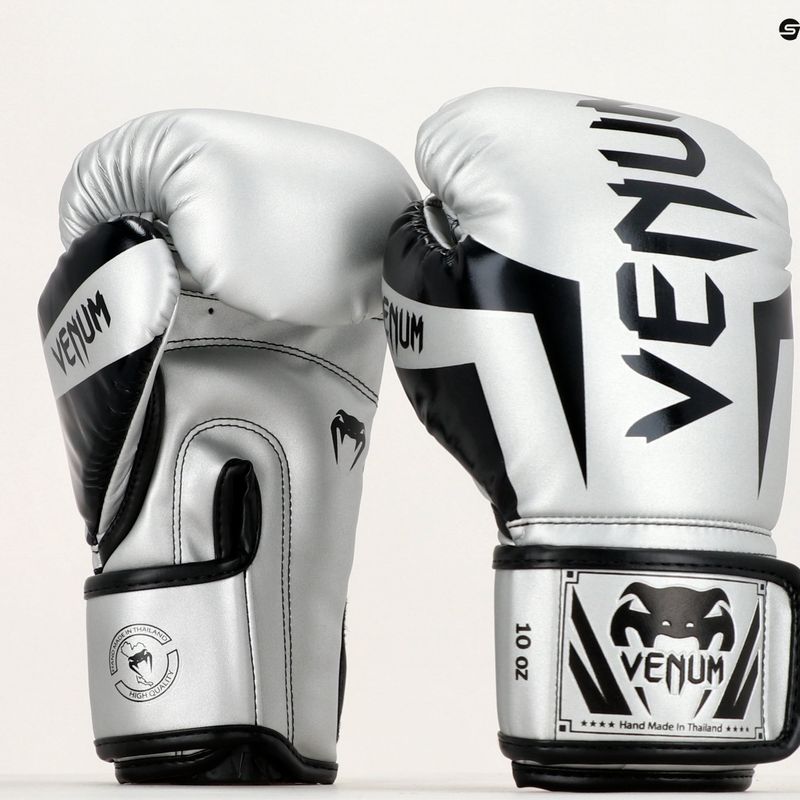 Mănuși de box Venum Elite black/silver 7