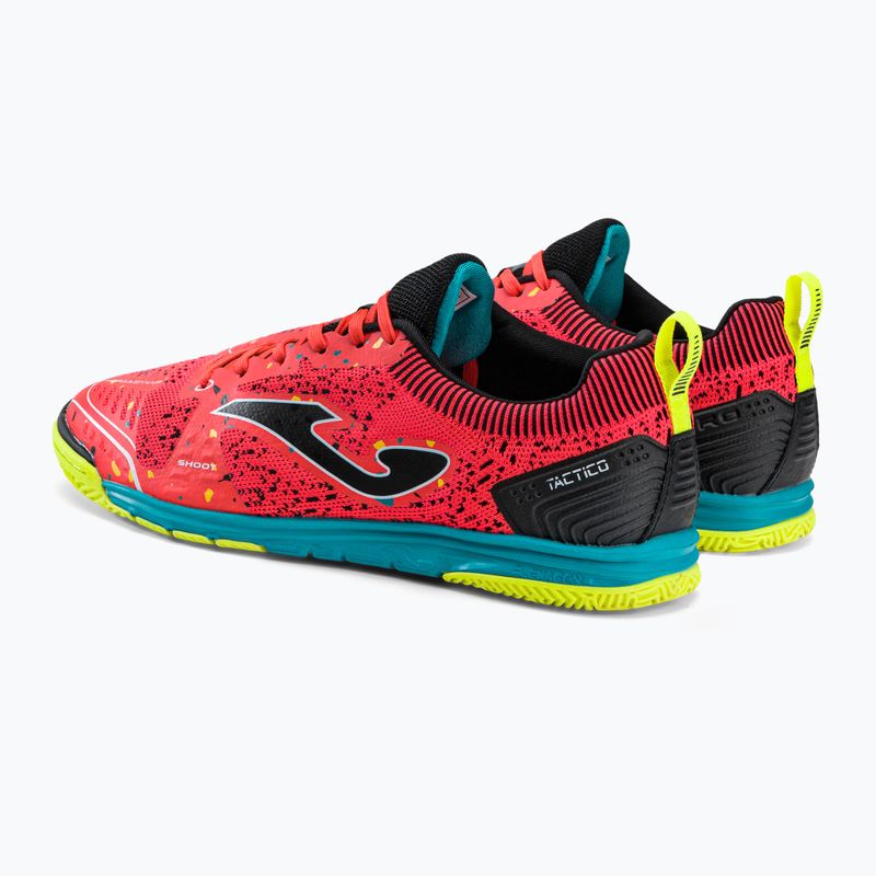 Joma Tactico IN ghete de fotbal pentru bărbați coral/turquoise 3