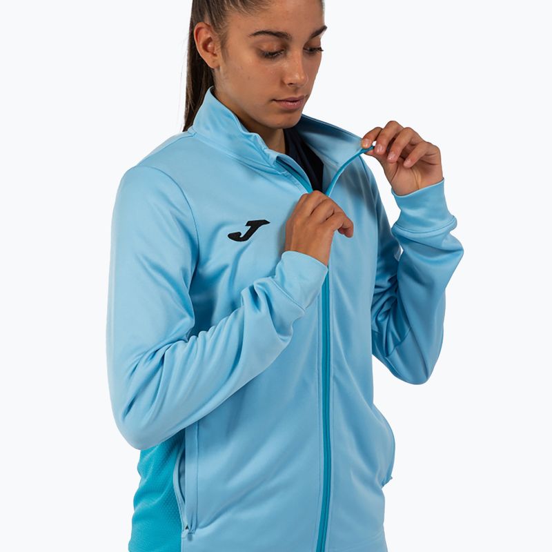 Bluză de alergat pentru femei Joma Winner II Full Zip sky blue 3