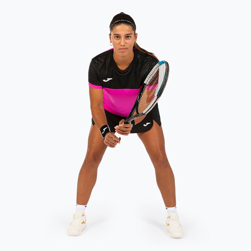Tricou Joma Montreal SS fluor pink/black 3