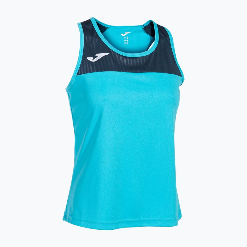 Tank top de tenis pentru femei Joma Montreal fluorescent turquoise/navy blue 9