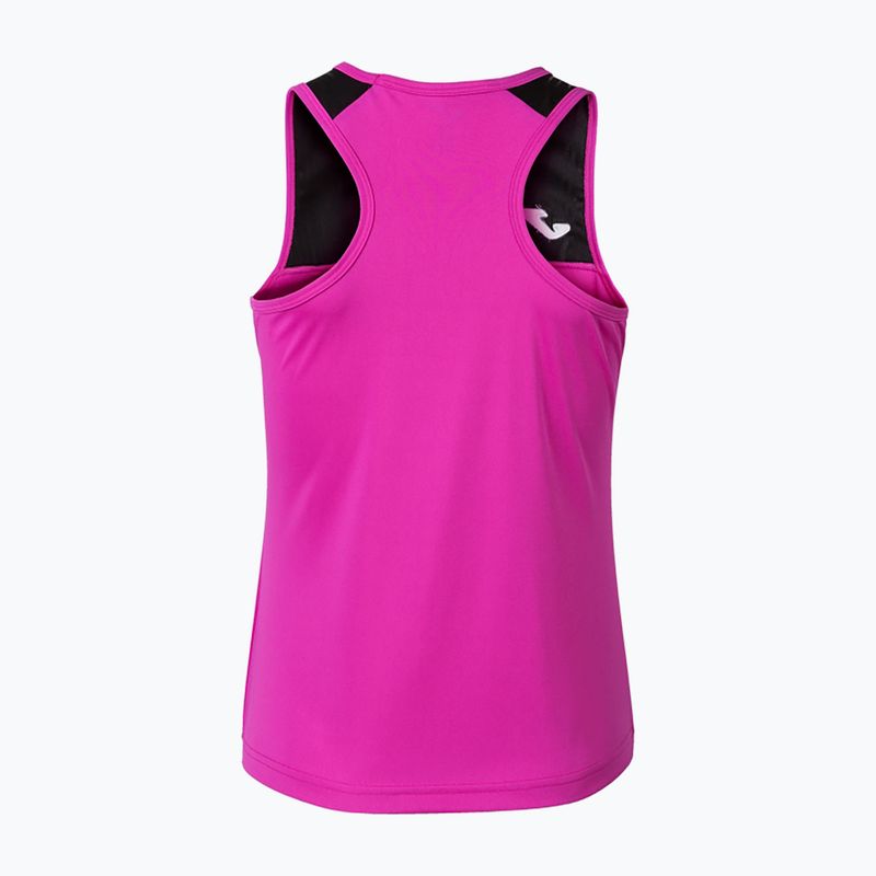 Tank top de tenis pentru femei Joma Montreal fluorescent pink/black 4