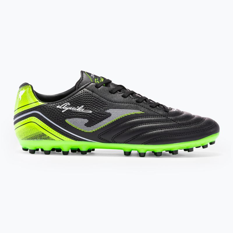 Joma Aguila 2231 AG negro/verde fluor ghete de fotbal pentru bărbați