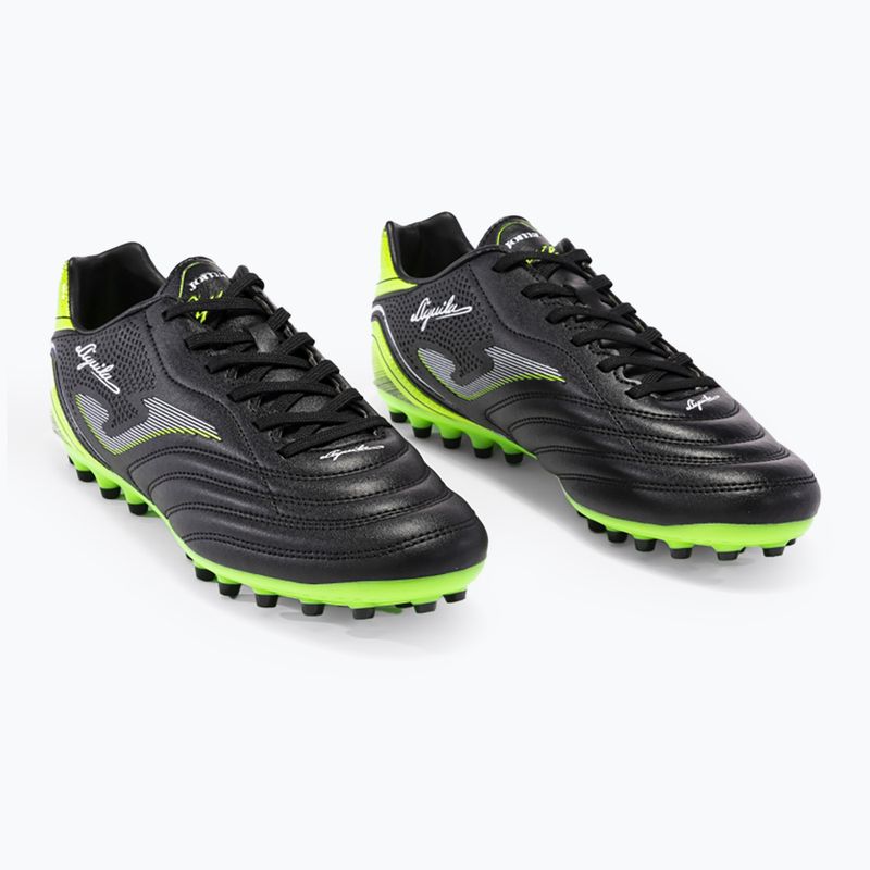 Joma Aguila 2231 AG negro/verde fluor ghete de fotbal pentru bărbați