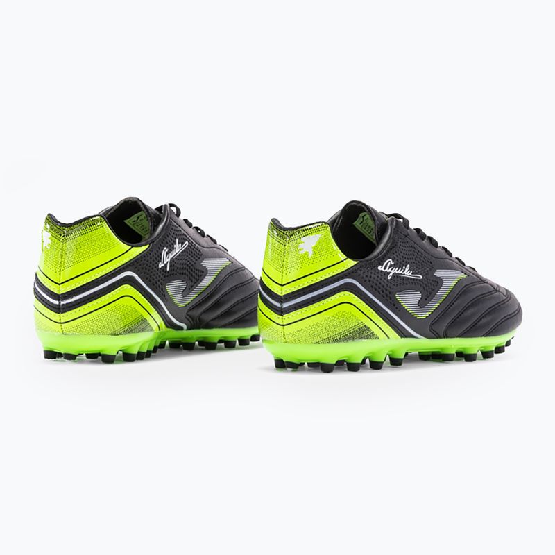 Joma Aguila 2231 AG negro/verde fluor ghete de fotbal pentru bărbați