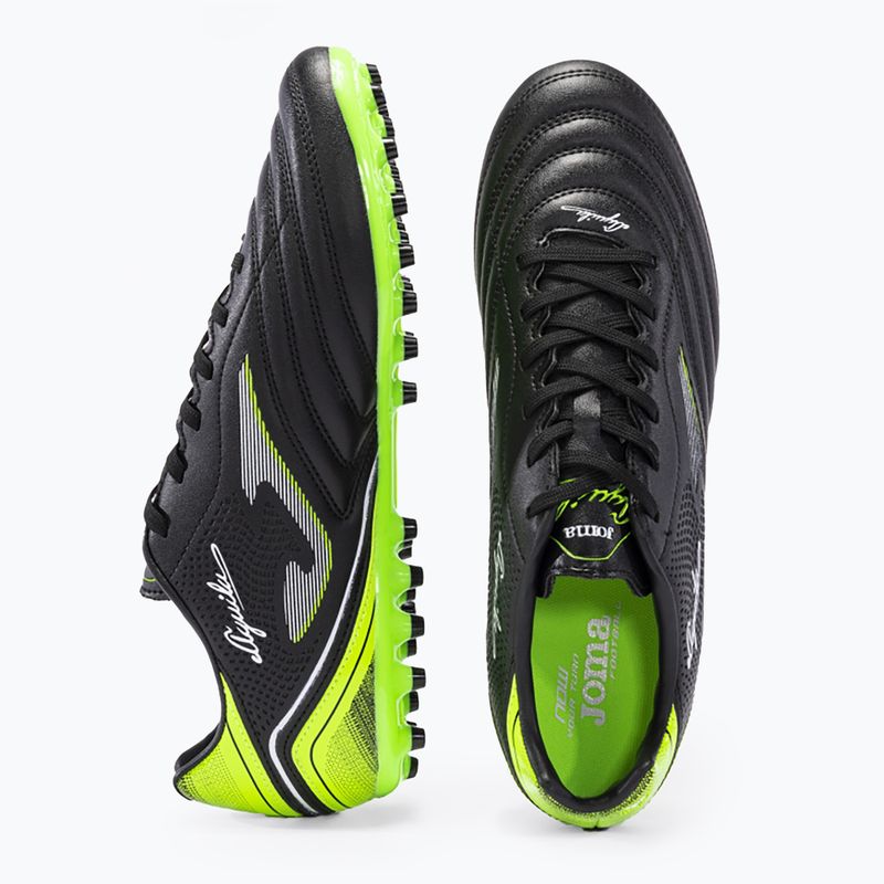 Joma Aguila 2231 AG negro/verde fluor ghete de fotbal pentru bărbați