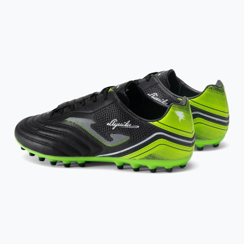 Joma Aguila 2231 AG negro/verde fluor ghete de fotbal pentru bărbați
