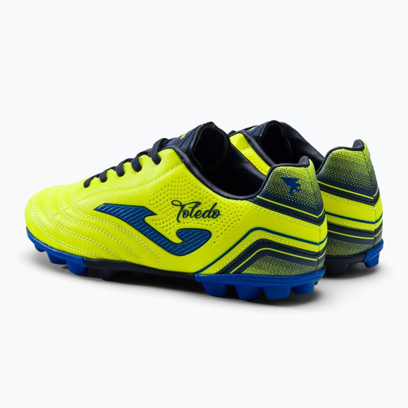 Ghete de fotbal pentru copii Joma Toledo HG lemon fluor 5