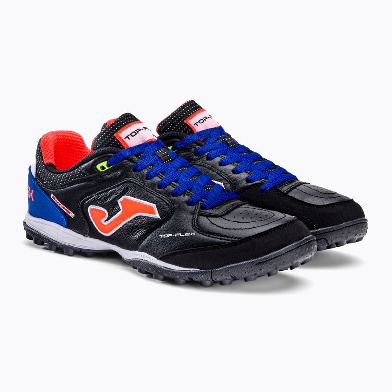 Ghete de fotbal Joma Top Flex TF pentru bărbați, negru/royal 5