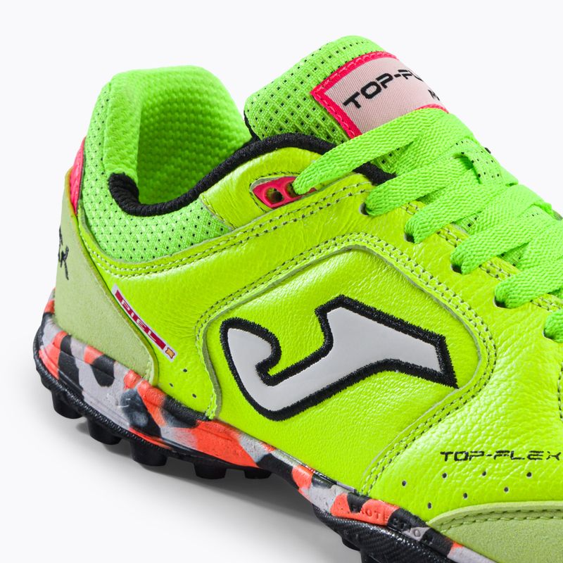 Ghete de fotbal pentru bărbați Joma Top Flex TF verde fluor 8
