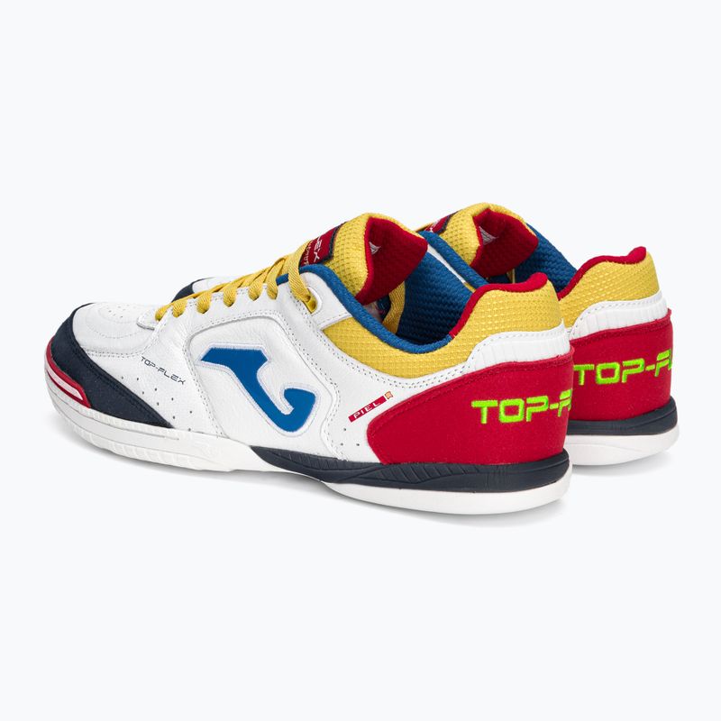 Ghete de fotbal pentru bărbați Joma Top Flex IN alb/roșu 3