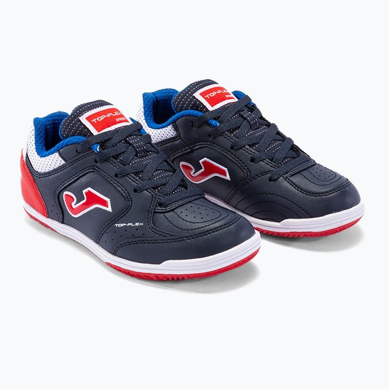 Ghete de fotbal pentru copii Joma Top Flex IN navy/roșu 10