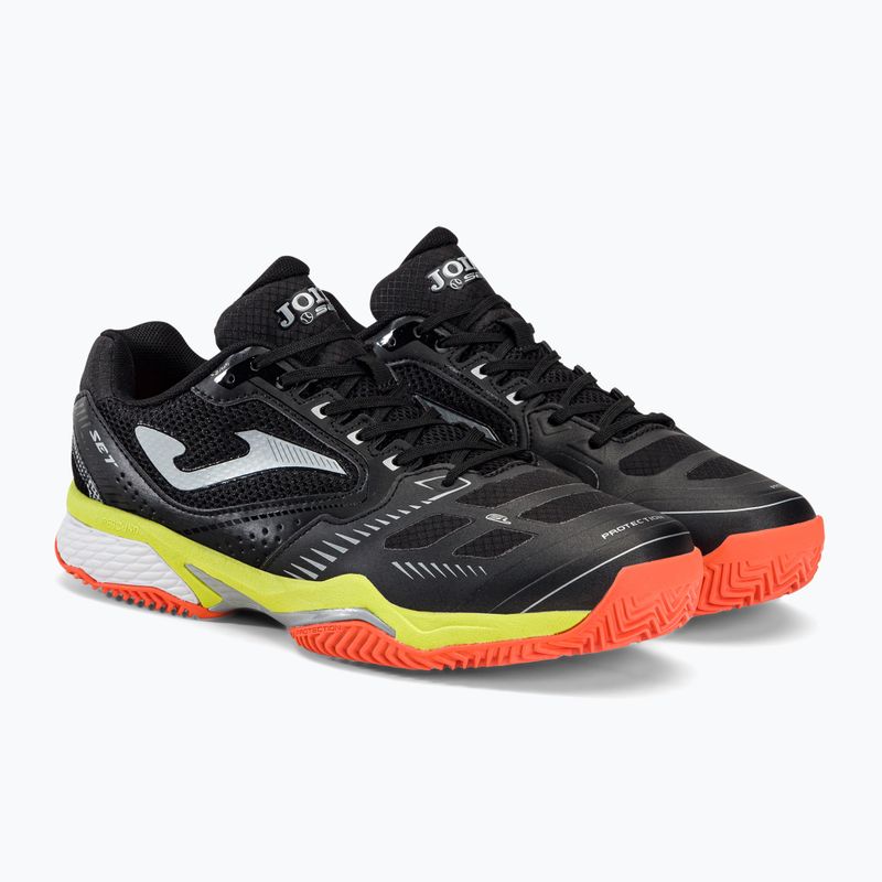 Joma T.Set pantofi de tenis pentru bărbați negru TSETW2201P 4