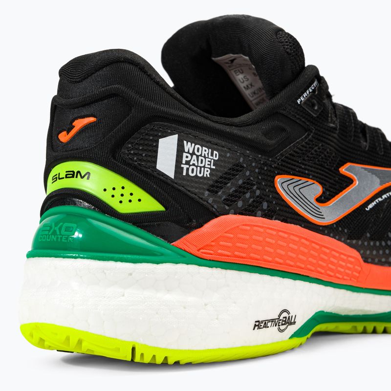 Joma T.Slam 2201 pantofi de tenis pentru bărbați negru și portocaliu TSLAMW2201P 8