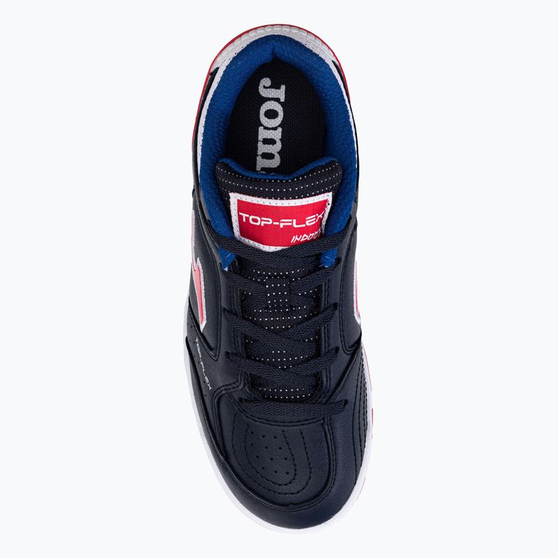 Ghete de fotbal pentru copii Joma Top Flex IN navy/roșu 6