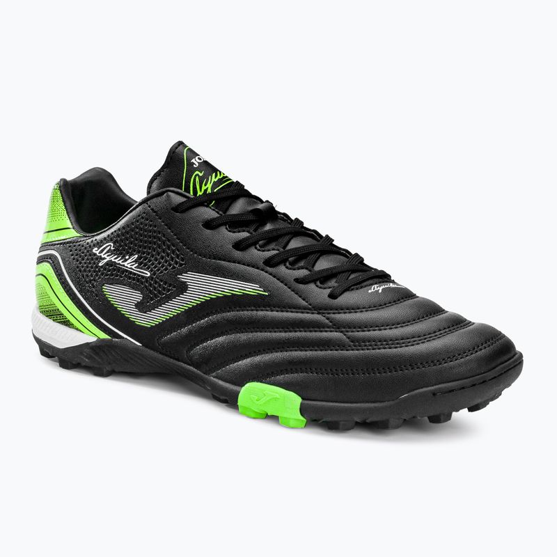Ghete de fotbal Joma Aguila TF pentru bărbați, negru/verde fluor