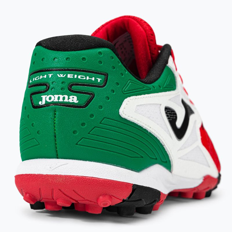 Ghete de fotbal Joma Cancha TF pentru bărbați roșu/alb/verde 9