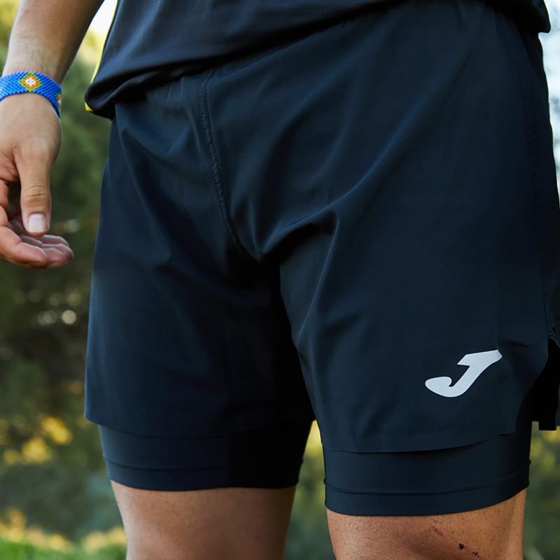 Pantaloni scurți de alergat pentru bărbați Joma Explorer black