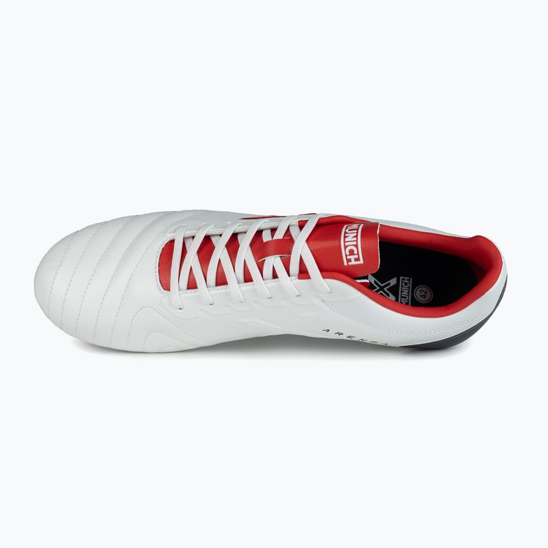 Cizme de fotbal MUNICH Arenga FG blanco/rojo 11