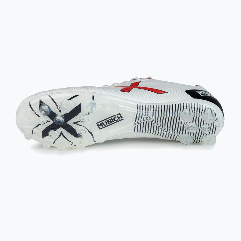 Cizme de fotbal MUNICH Arenga FG blanco/rojo 12