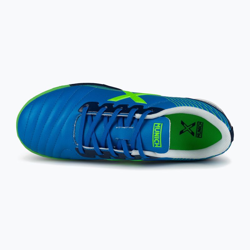 Ghete de fotbal pentru copii MUNICH Arenga Kid TF azul 4