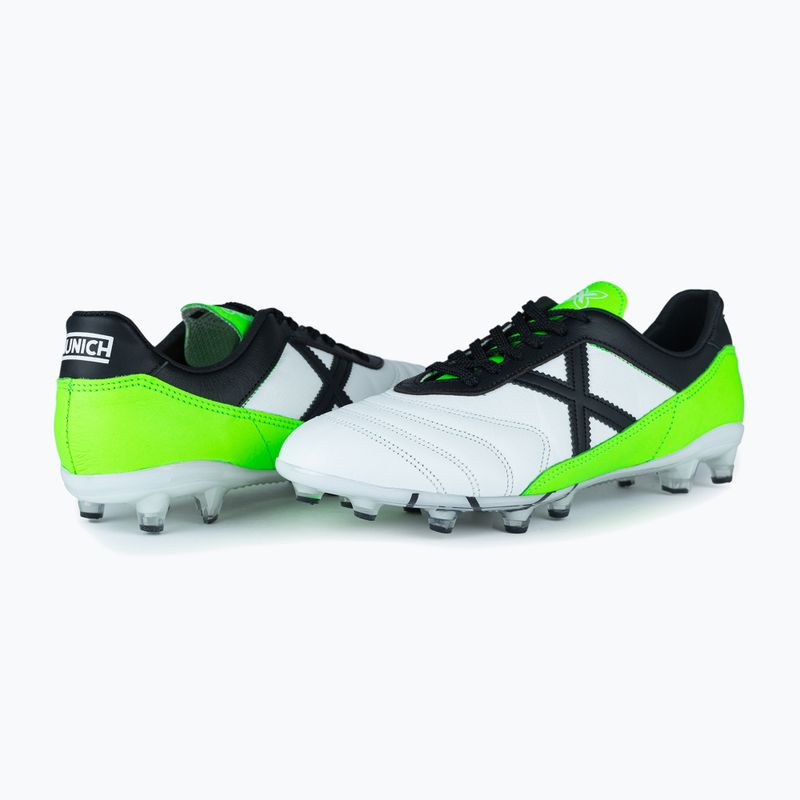 MUNICH Mundial 2.0 FG blanco/verde ghete de fotbal 10