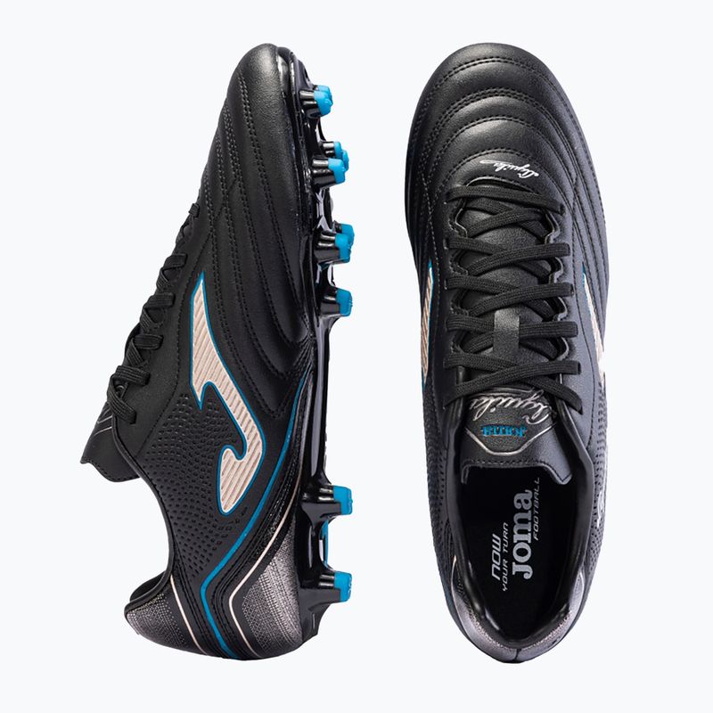 Încălțăminte de fotbal pentru bărbați Joma Aguila FG black/gold