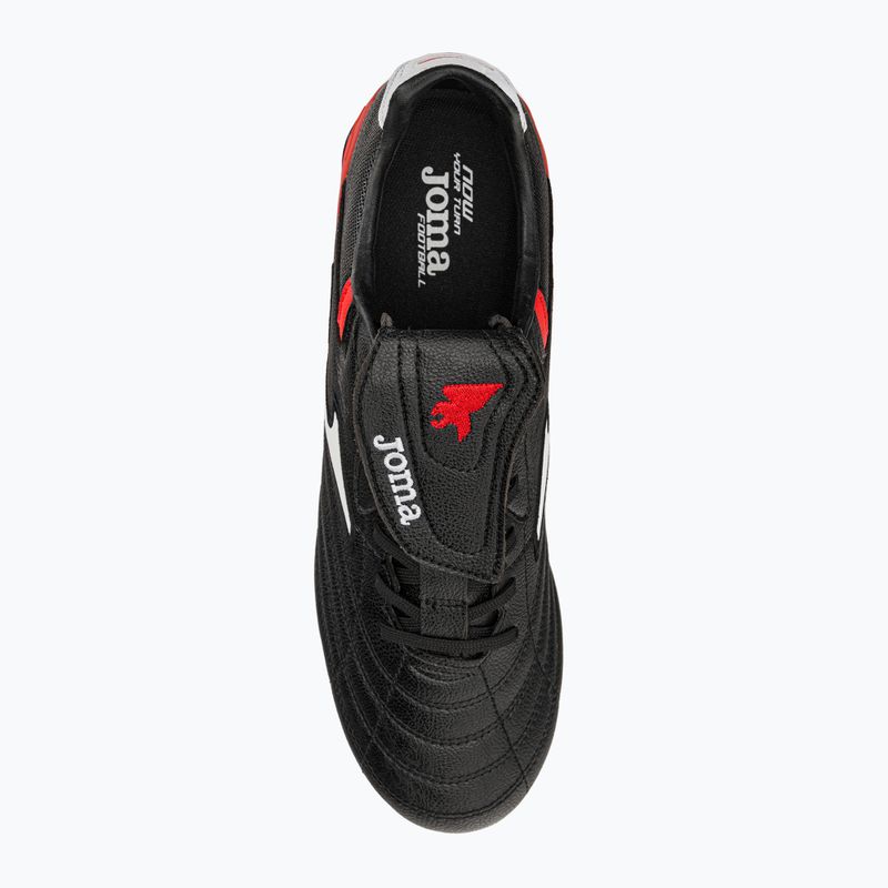 Ghete de fotbal Joma Aguila Cup FG pentru bărbați, negru/roșu 6