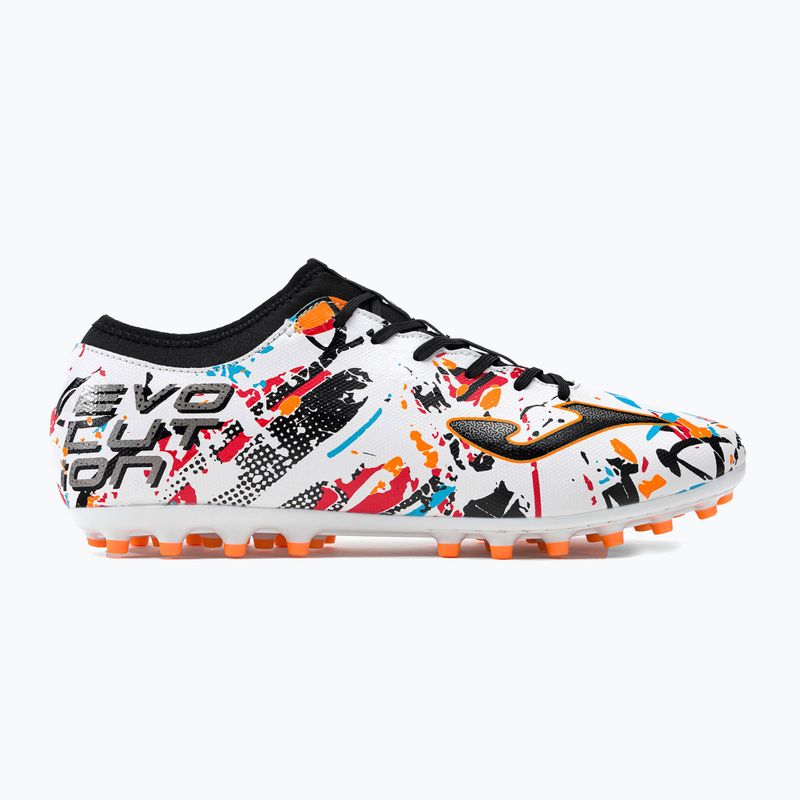 Joma Evolution AG ghete de fotbal pentru bărbați alb/negru/portocaliu 2
