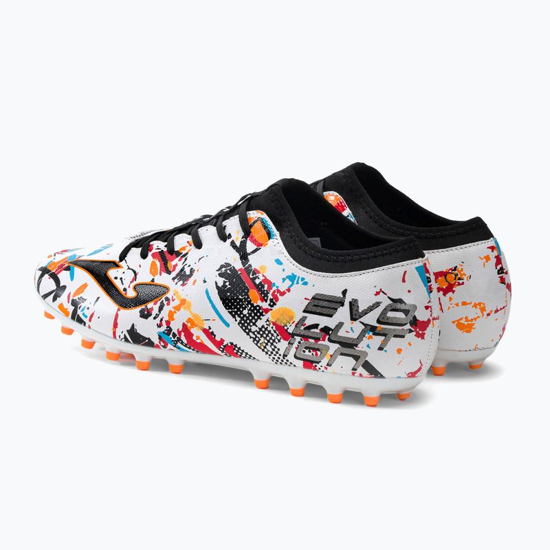 Joma Evolution AG ghete de fotbal pentru bărbați alb/negru/portocaliu 3