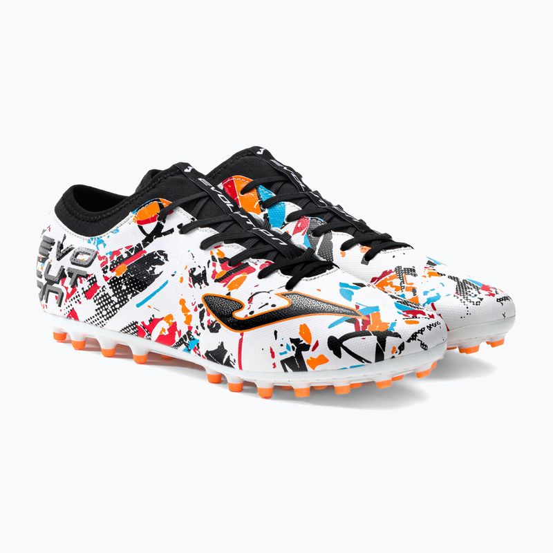 Joma Evolution AG ghete de fotbal pentru bărbați alb/negru/portocaliu 4