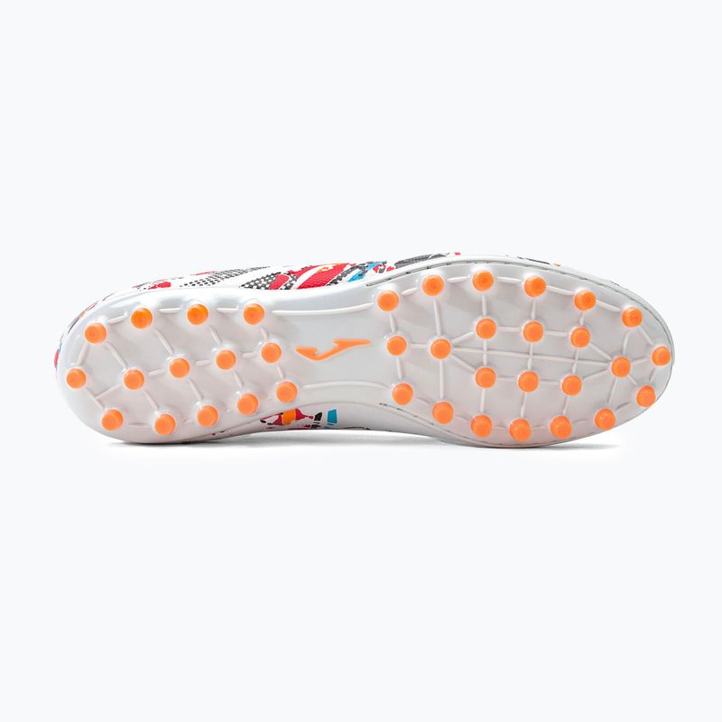 Joma Evolution AG ghete de fotbal pentru bărbați alb/negru/portocaliu 5