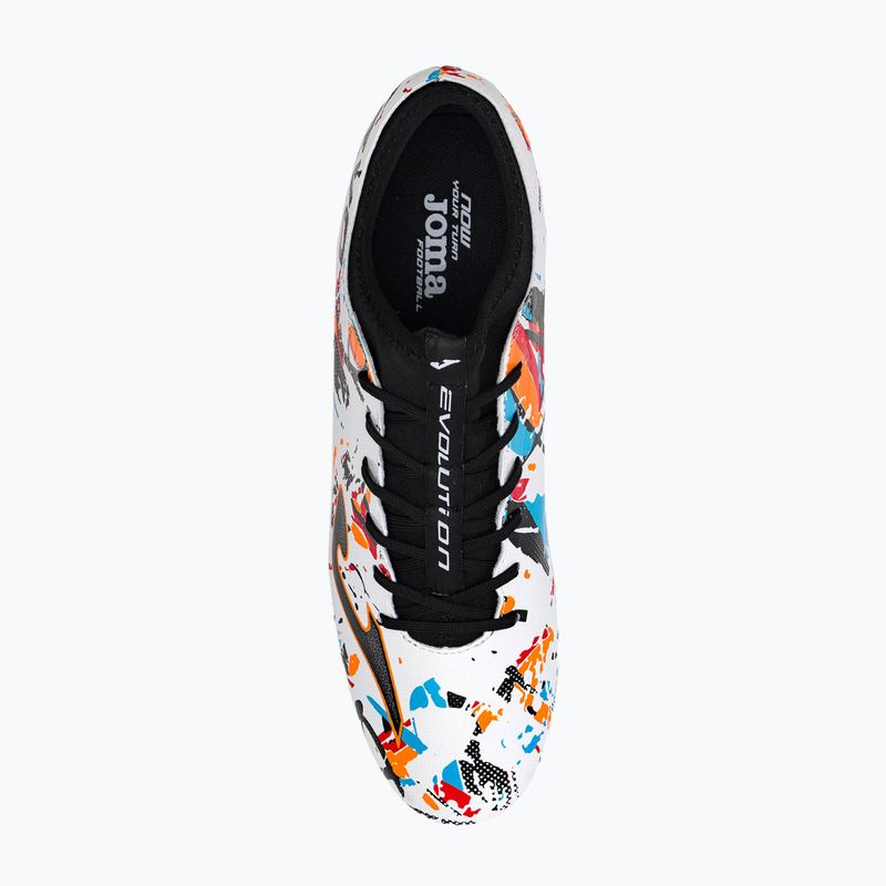 Joma Evolution AG ghete de fotbal pentru bărbați alb/negru/portocaliu 6