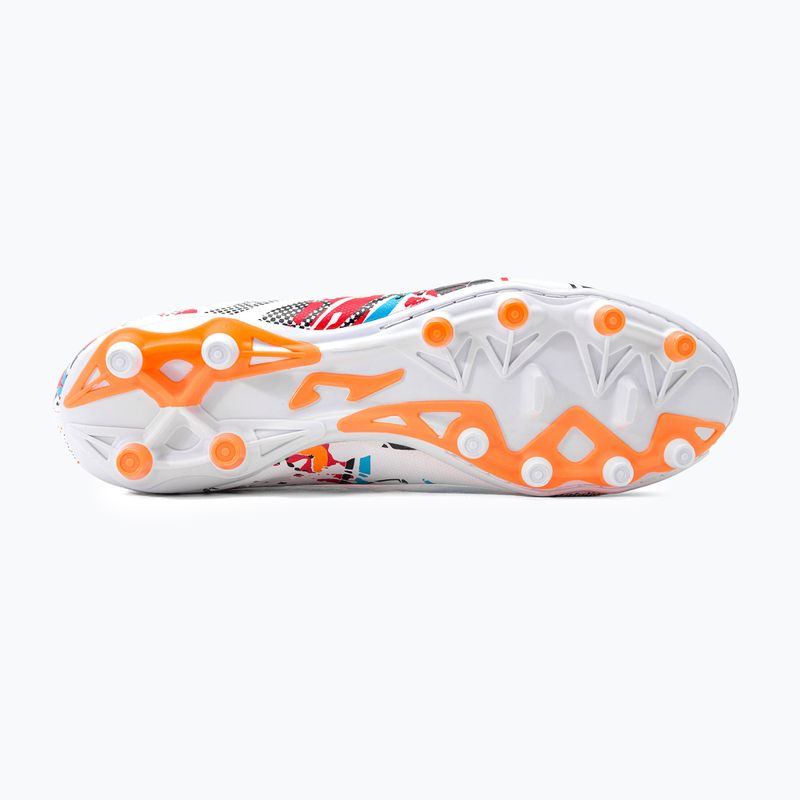 Joma Evolution FG ghete de fotbal pentru bărbați alb/negru/portocaliu 5