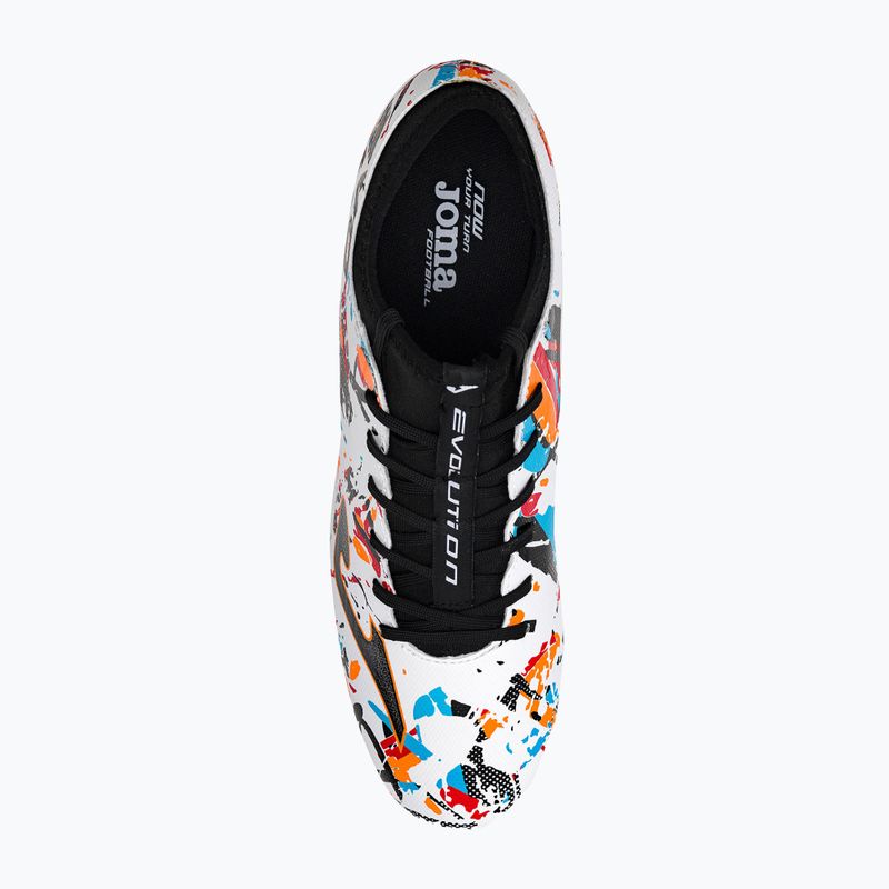 Joma Evolution FG ghete de fotbal pentru bărbați alb/negru/portocaliu 6