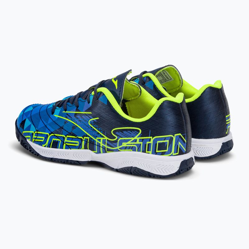Ghete de fotbal pentru copii Joma Propulsion IN navy/galben pentru copii 3