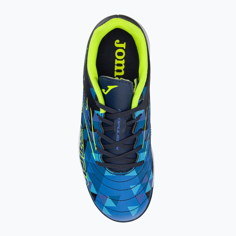 Ghete de fotbal pentru copii Joma Propulsion IN navy/galben pentru copii 6