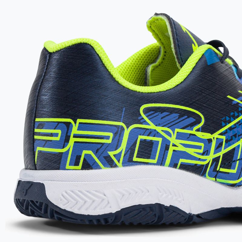 Ghete de fotbal pentru copii Joma Propulsion IN navy/galben pentru copii 8