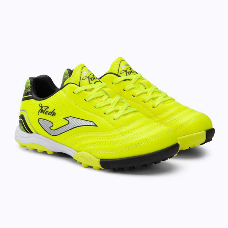 Joma Toledo TF ghete de fotbal pentru copii Lemon fluor/negru 4