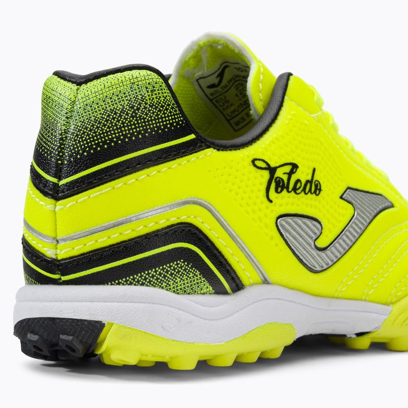 Joma Toledo TF ghete de fotbal pentru copii Lemon fluor/negru 8