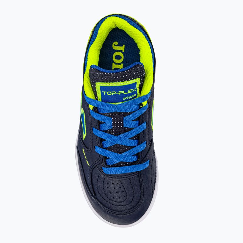 Ghete de fotbal pentru copii Joma Top Flex IN navy/galben 6