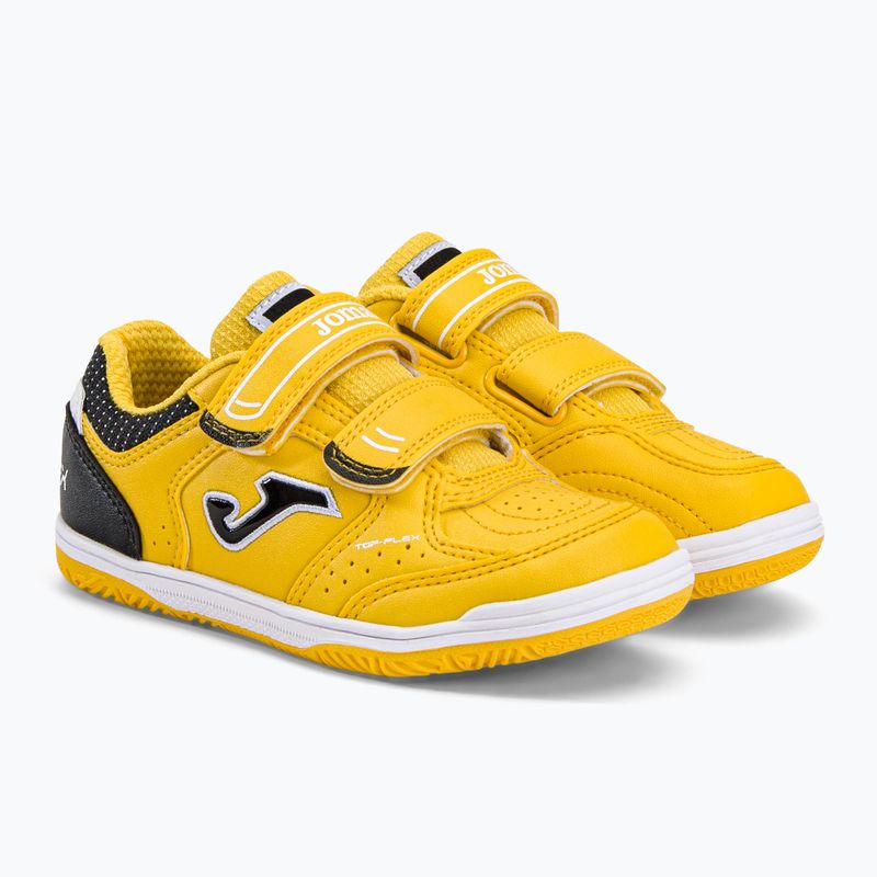 Cizme de fotbal pentru copii Joma Top Flex IN portocaliu/safron/negru 4