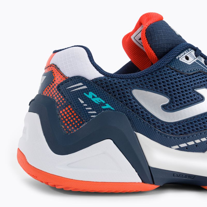 Joma T.Set Padel pantofi de tenis pentru bărbați albastru marin și alb TSETS2332P 9