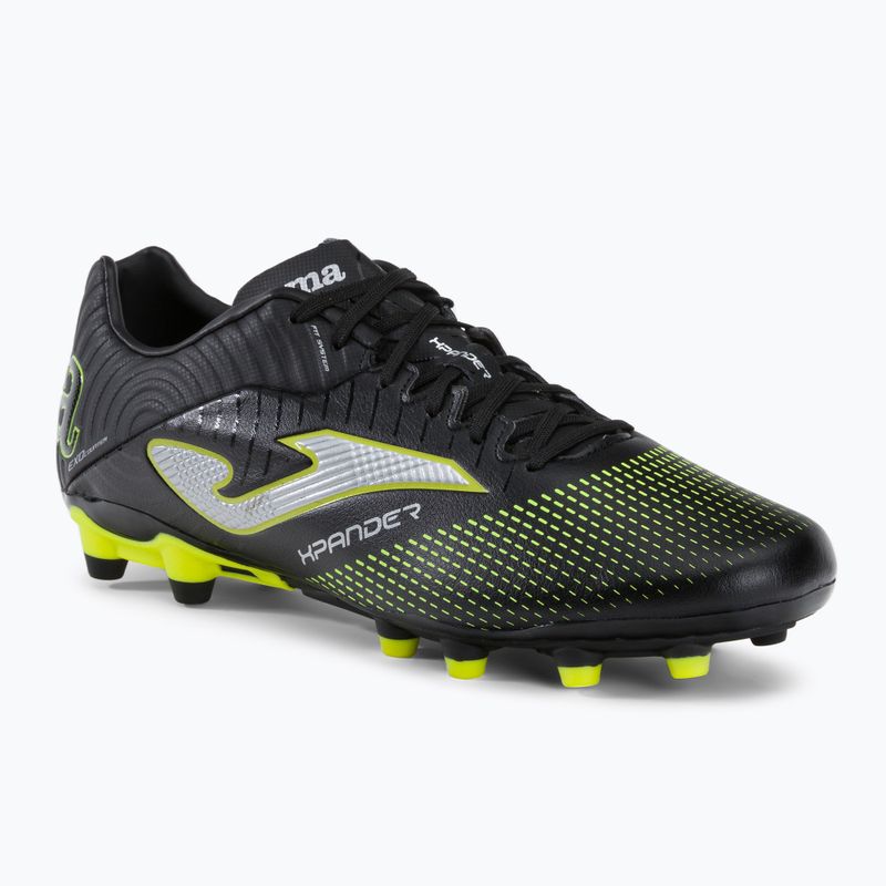 Joma ghete de fotbal pentru bărbați Xpander FG negru/lemon fluor