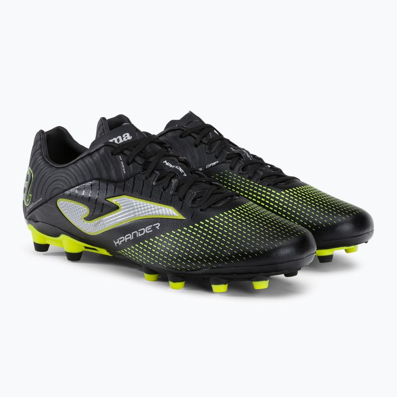 Joma ghete de fotbal pentru bărbați Xpander FG negru/lemon fluor 4