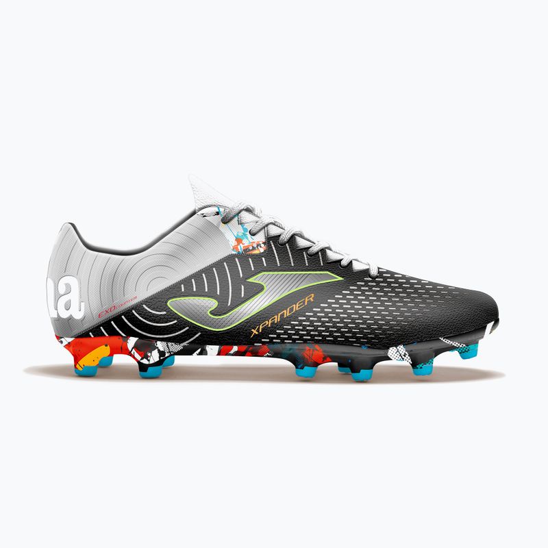 Joma ghete de fotbal pentru bărbați Xpander FG negru/argintiu 11
